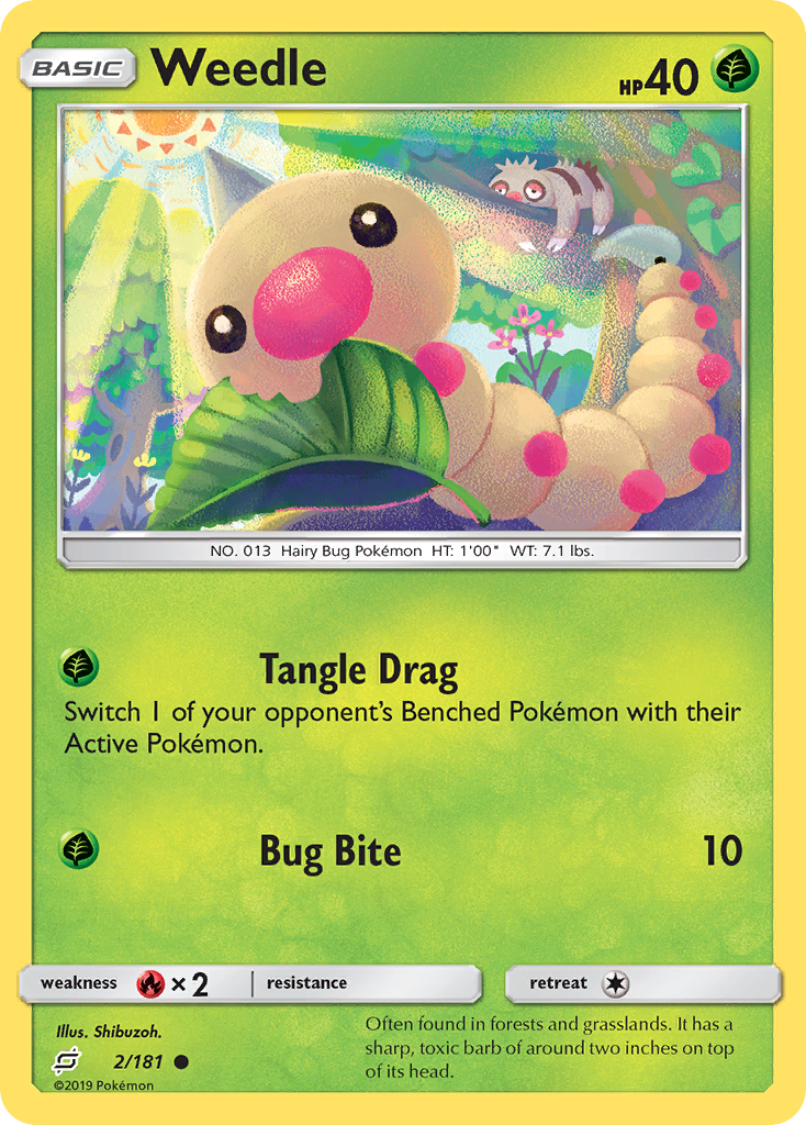 Weedle (2/181) [Sun & Moon: Team Up] | Odin's Place