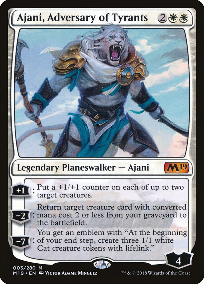 Ajani, Adversary of Tyrants (3) [Core Set 2019] | Odin's Place