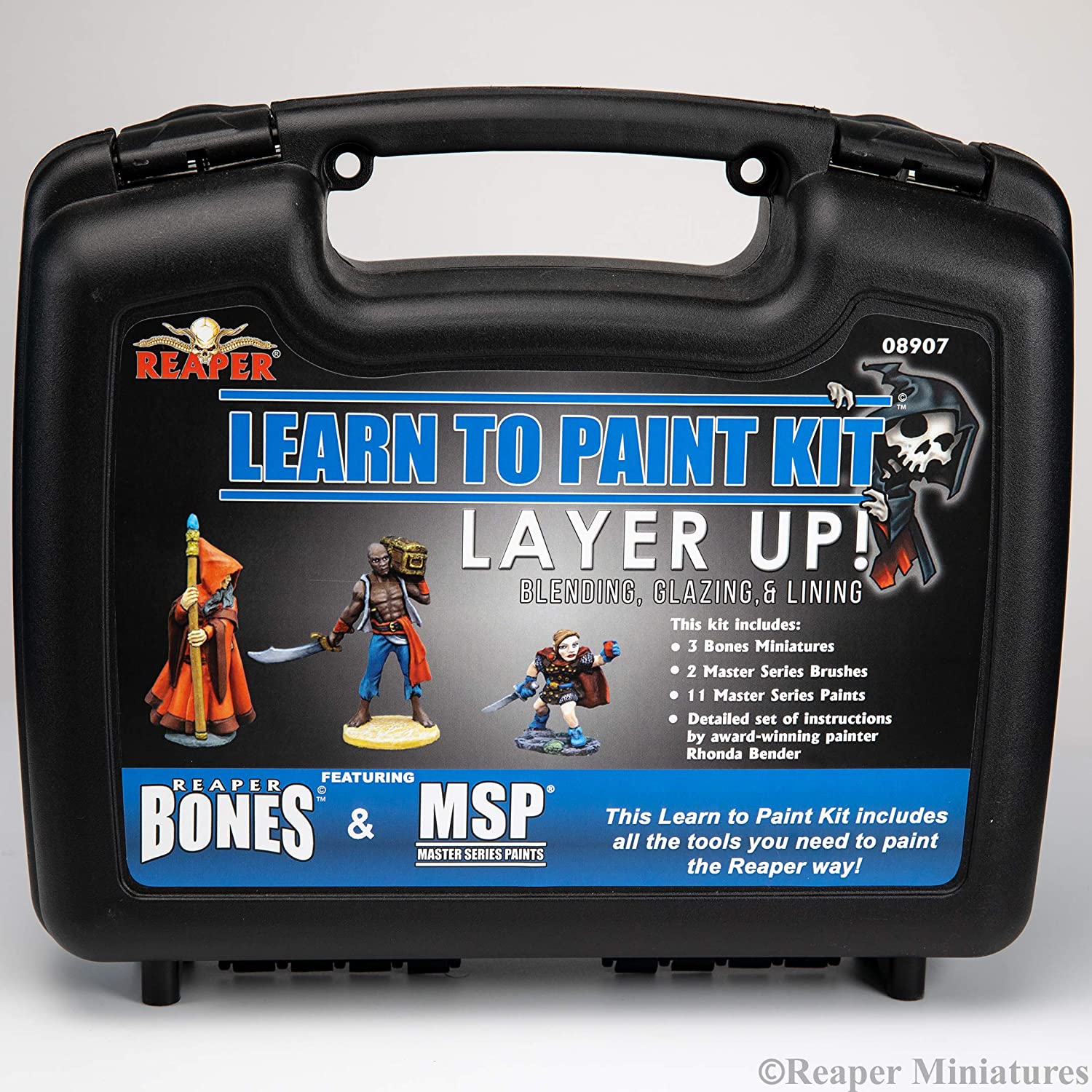 Reaper Learn to Paint Kit: Layer Up! - Base Coats Layering and Glazing (Bones) | Odin's Place