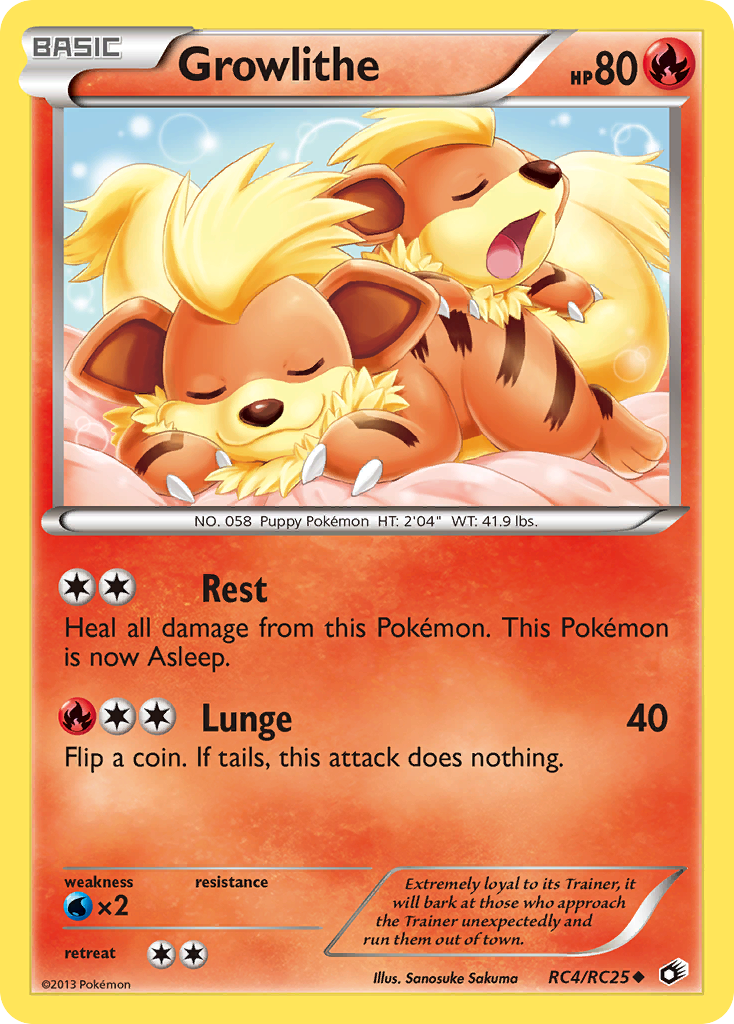 Growlithe (RC4/RC25) [Black & White: Legendary Treasures] | Odin's Place