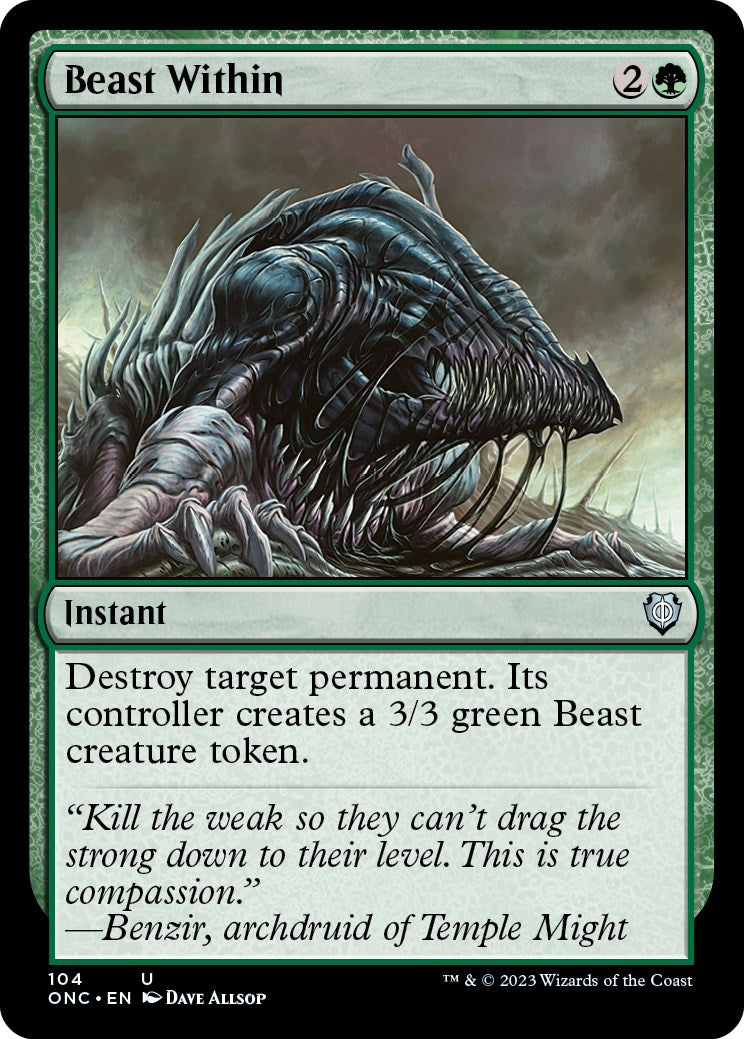 Beast Within [Phyrexia: All Will Be One Commander] | Odin's Place