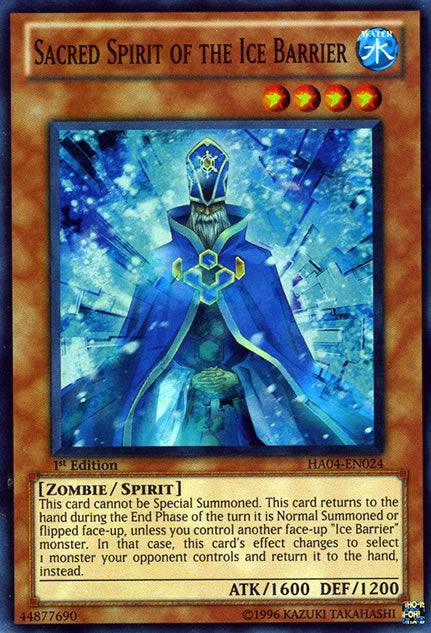 Sacred Spirit of the Ice Barrier [HA04-EN024] Super Rare | Odin's Place