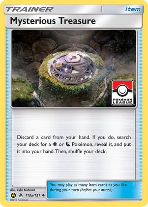 Mysterious Treasure (113a/131) (League Promo) [Sun & Moon: Forbidden Light] | Odin's Place