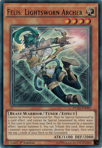 Felis, Lightsworn Archer [DUEA-EN095] Ultra Rare | Odin's Place