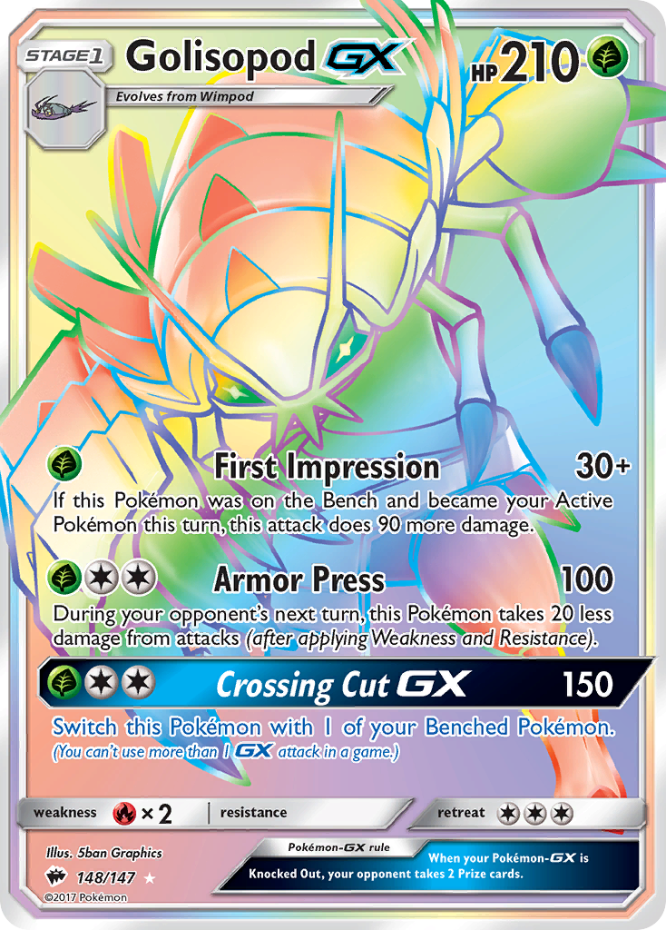 Golisopod GX (148/147) [Sun & Moon: Burning Shadows] | Odin's Place