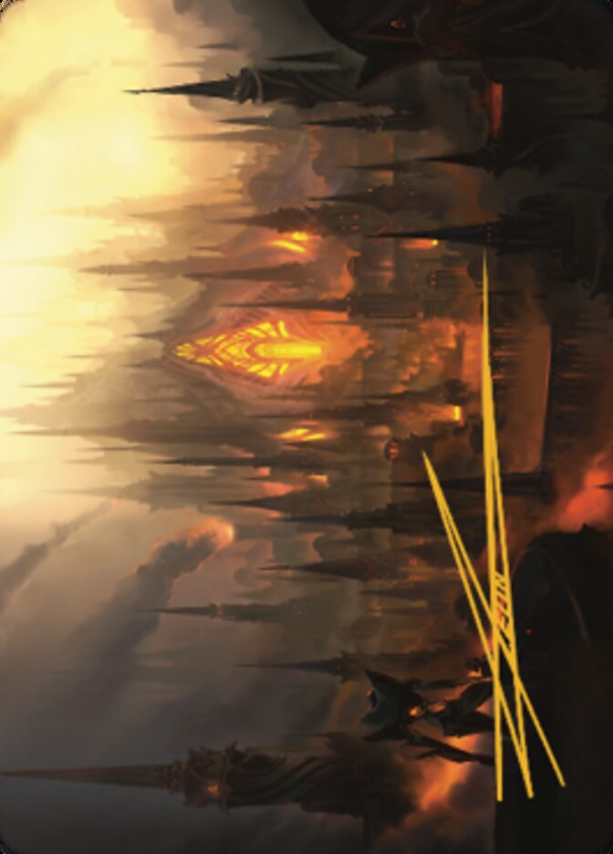 Mishra's Foundry Art Card (Gold-Stamped Signature) [The Brothers' War Art Series] | Odin's Place