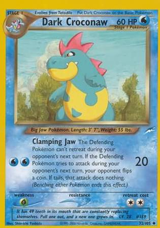 Dark Croconaw (32/105) [Neo Destiny Unlimited] | Odin's Place