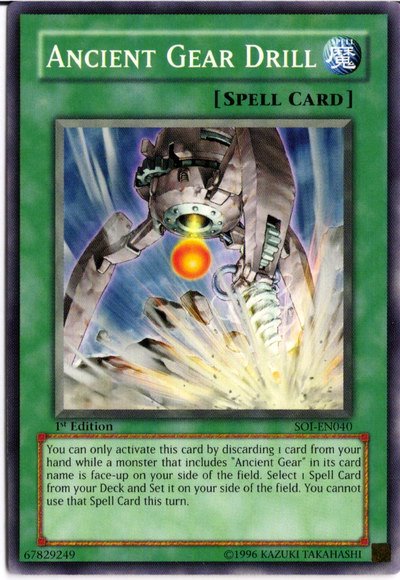 Ancient Gear Drill [SOI-EN040] Common | Odin's Place