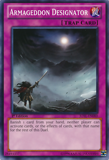 Armageddon Designator [JOTL-EN080] Common | Odin's Place