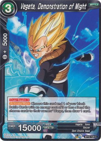 Vegeta, Demonstration of Might (BT10-129) [Rise of the Unison Warrior] | Odin's Place
