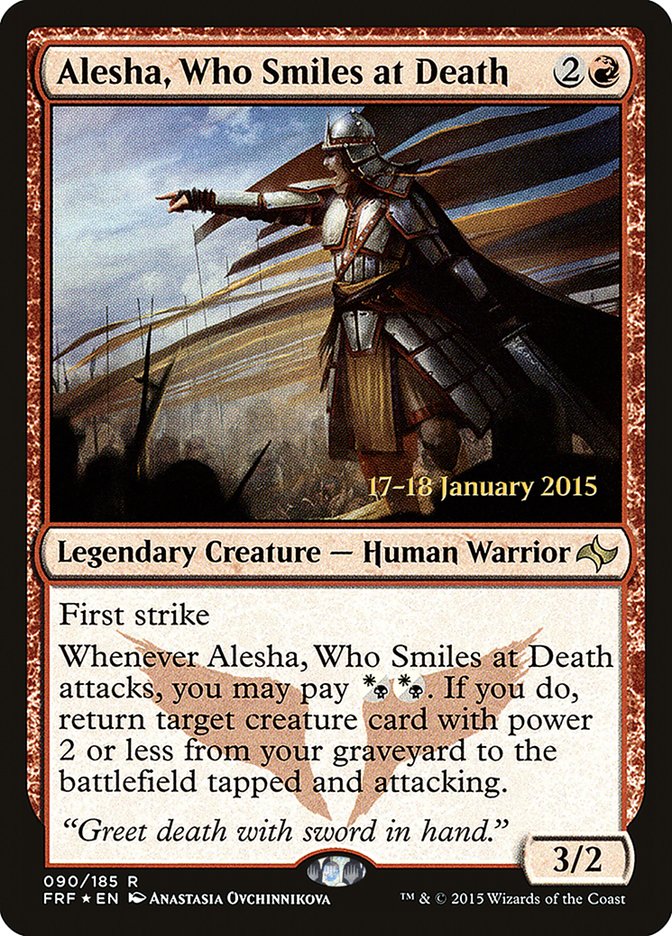 Alesha, Who Smiles at Death (90) [Fate Reforged Prerelease Promos] | Odin's Place