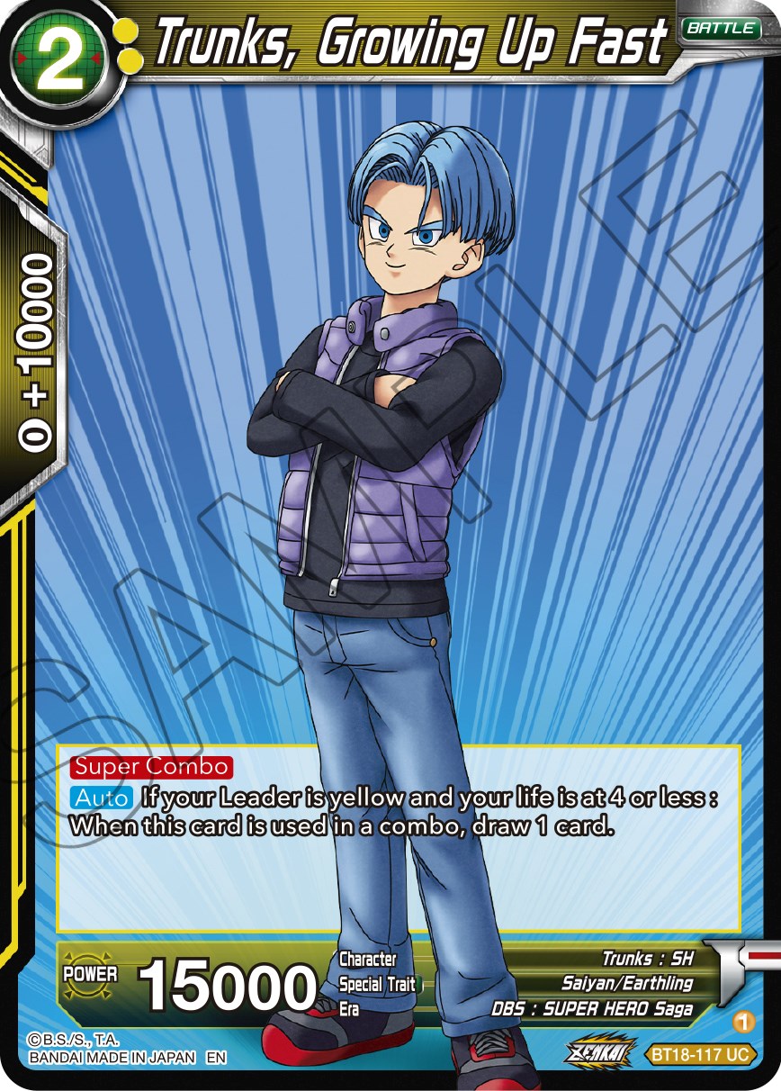 Trunks, Growing Up Fast (BT18-117) [Dawn of the Z-Legends] | Odin's Place