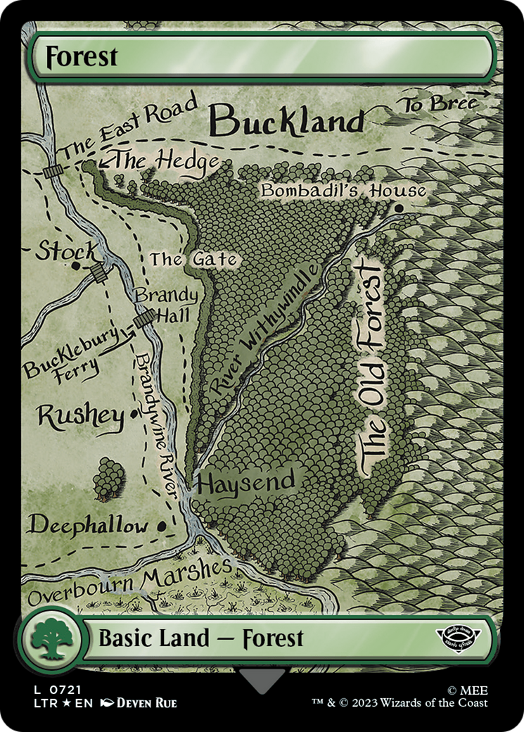 Forest (0721) (Surge Foil) [The Lord of the Rings: Tales of Middle-Earth] | Odin's Place