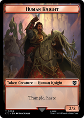 Human Knight // Human Double-Sided Token [The Lord of the Rings: Tales of Middle-Earth Commander Tokens] | Odin's Place