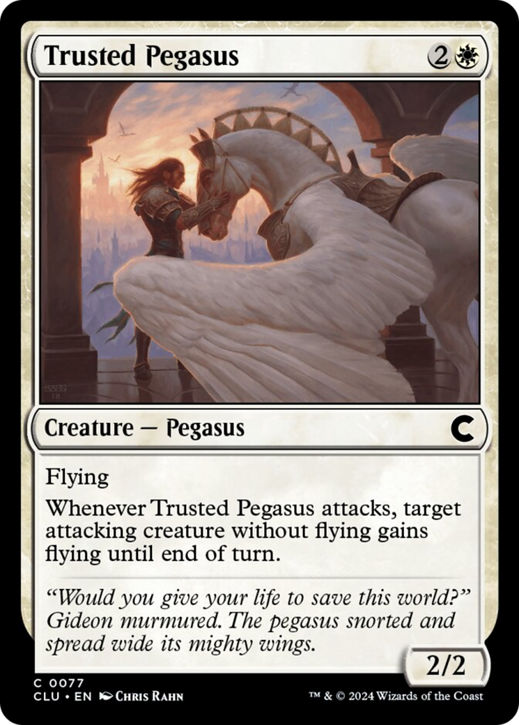 Trusted Pegasus [Ravnica: Clue Edition] | Odin's Place