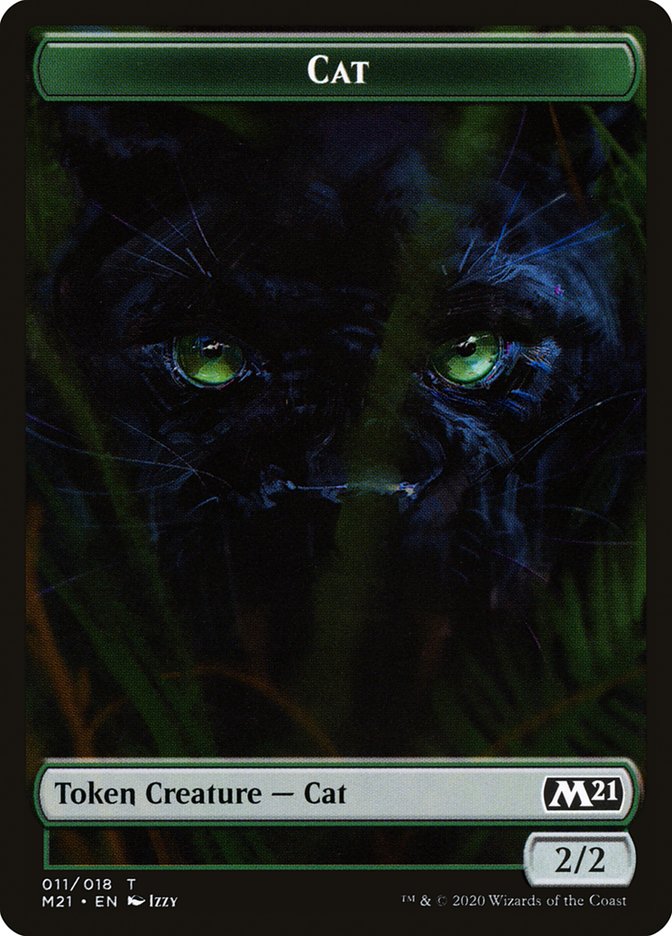 Beast // Cat (011) Double-Sided Token [Core Set 2021 Tokens] | Odin's Place