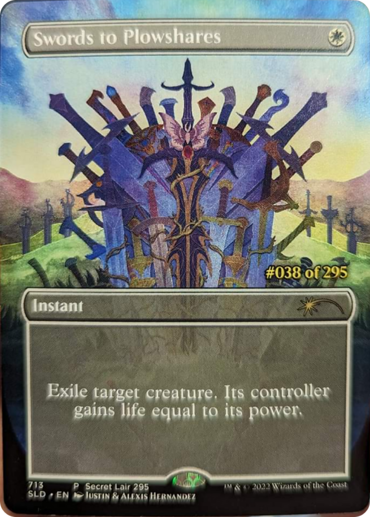 Swords to Plowshares (Serial Numbered) [Secret Lair Drop Series] | Odin's Place