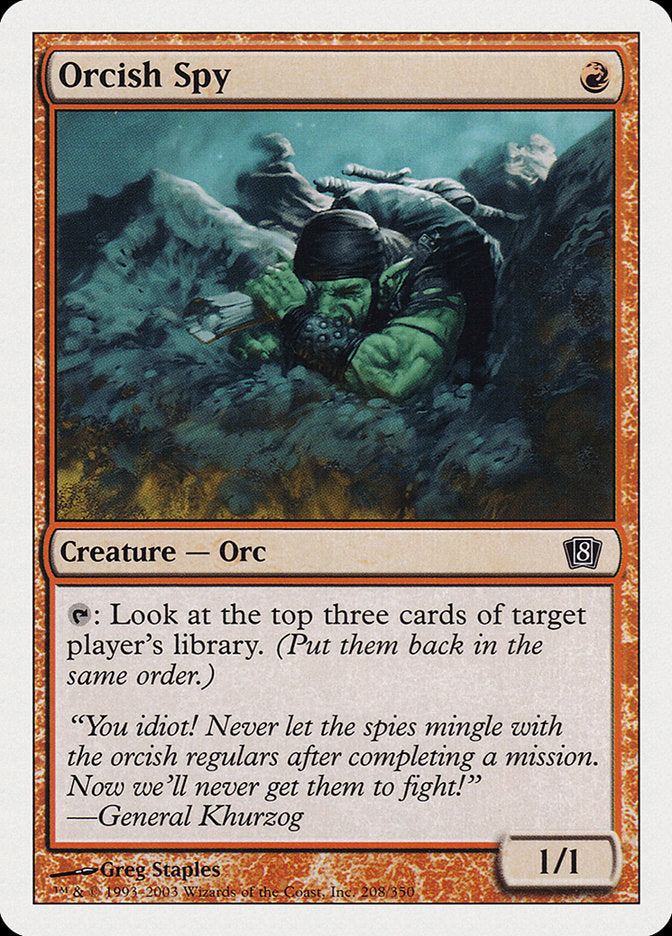 Orcish Spy (208) [Eighth Edition] | Odin's Place