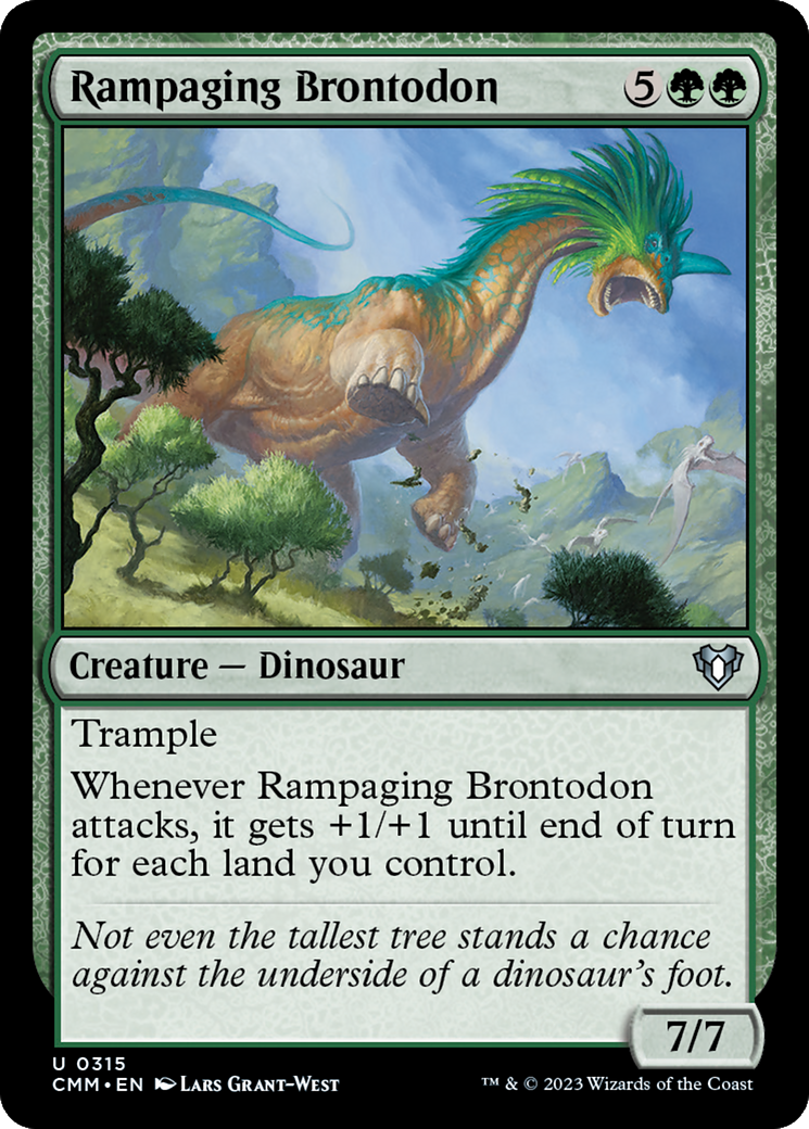 Rampaging Brontodon [Commander Masters] | Odin's Place