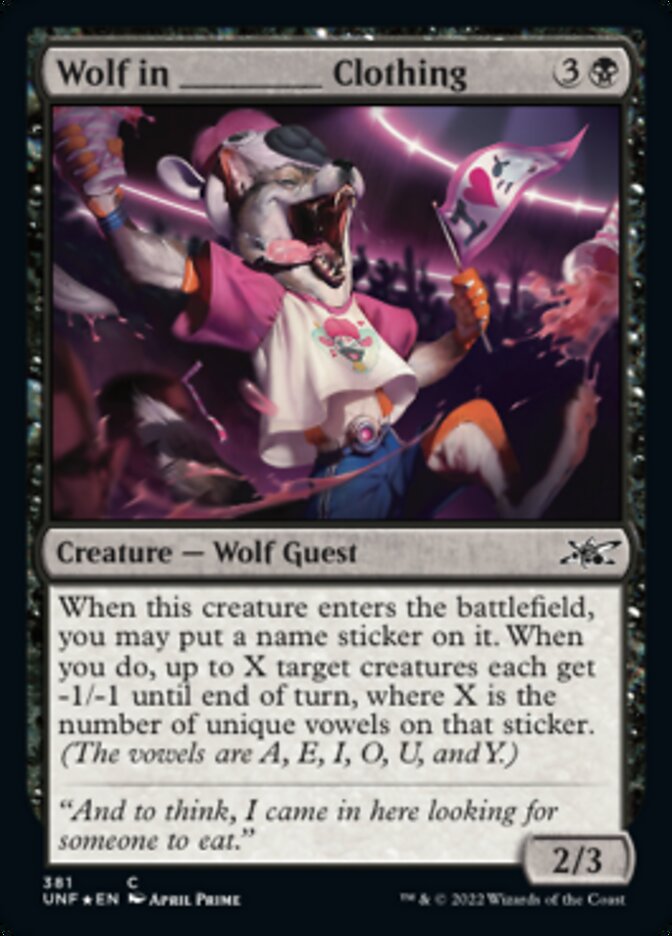 Wolf in _____ Clothing (Galaxy Foil) [Unfinity] | Odin's Place