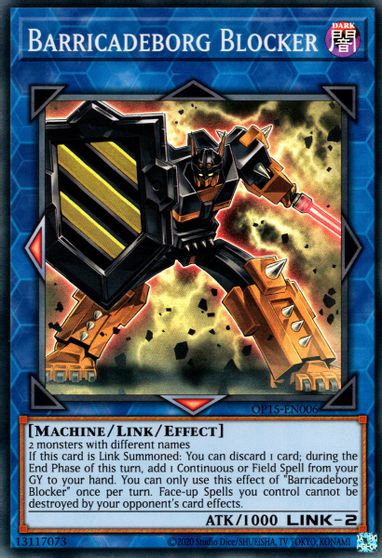 Barricadeborg Blocker [OP15-EN006] Super Rare | Odin's Place