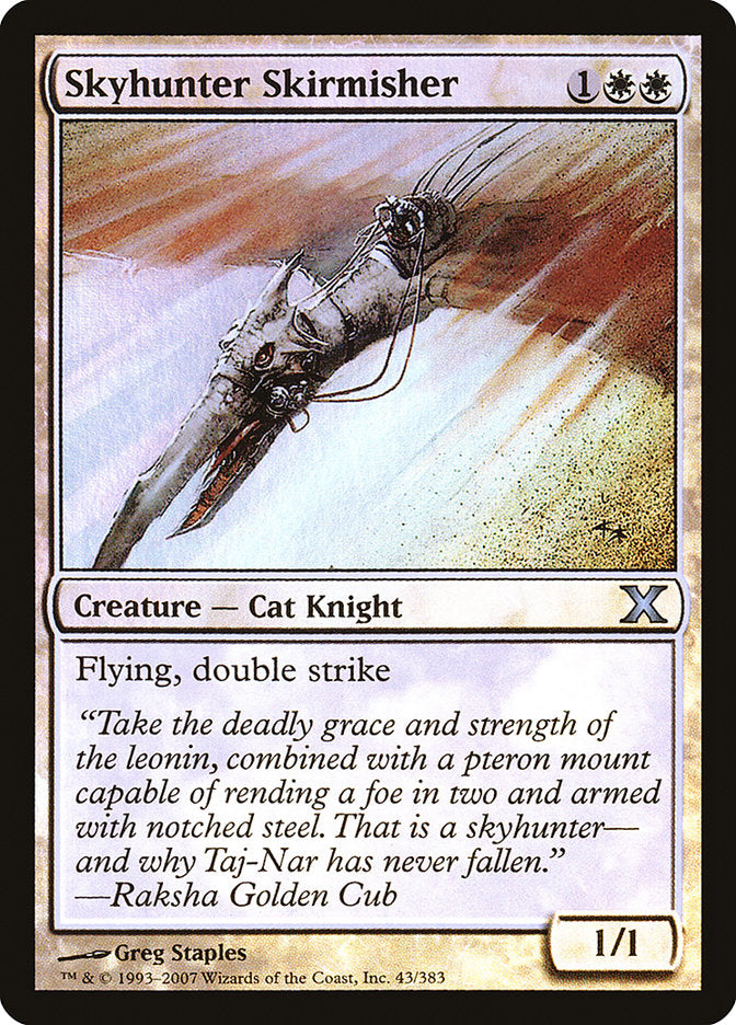 Skyhunter Skirmisher (Premium Foil) [Tenth Edition] | Odin's Place