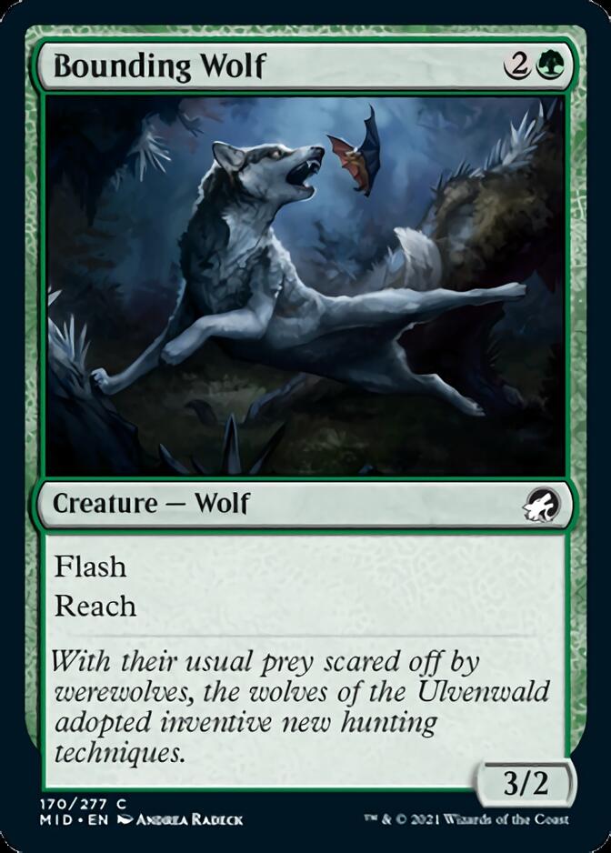 Bounding Wolf [Innistrad: Midnight Hunt] | Odin's Place
