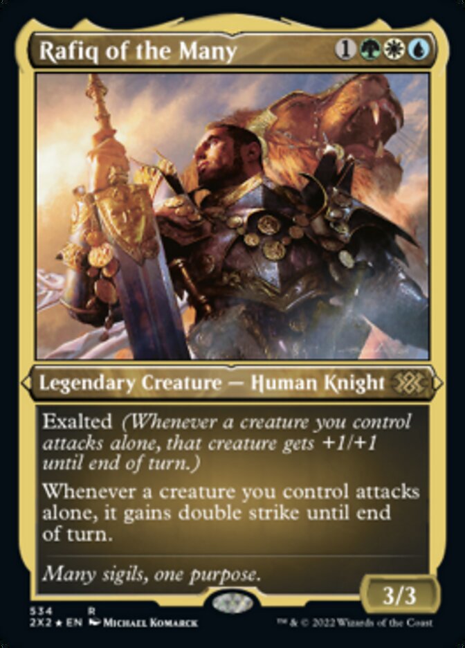 Rafiq of the Many (Foil Etched) [Double Masters 2022] | Odin's Place