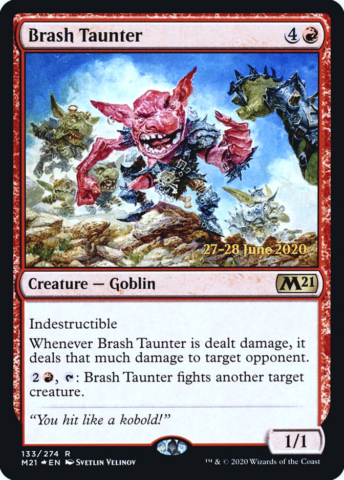 Brash Taunter [Core Set 2021 Prerelease Promos] | Odin's Place