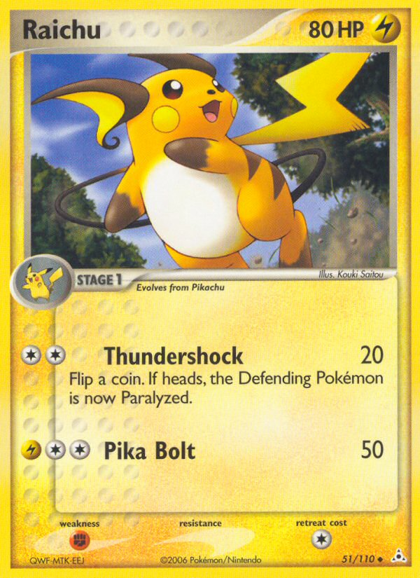 Raichu (51/110) [EX: Holon Phantoms] | Odin's Place