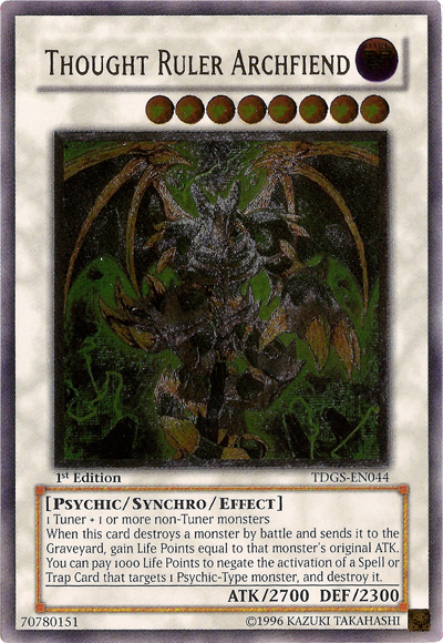 Thought Ruler Archfiend [TDGS-EN044] Ultimate Rare | Odin's Place