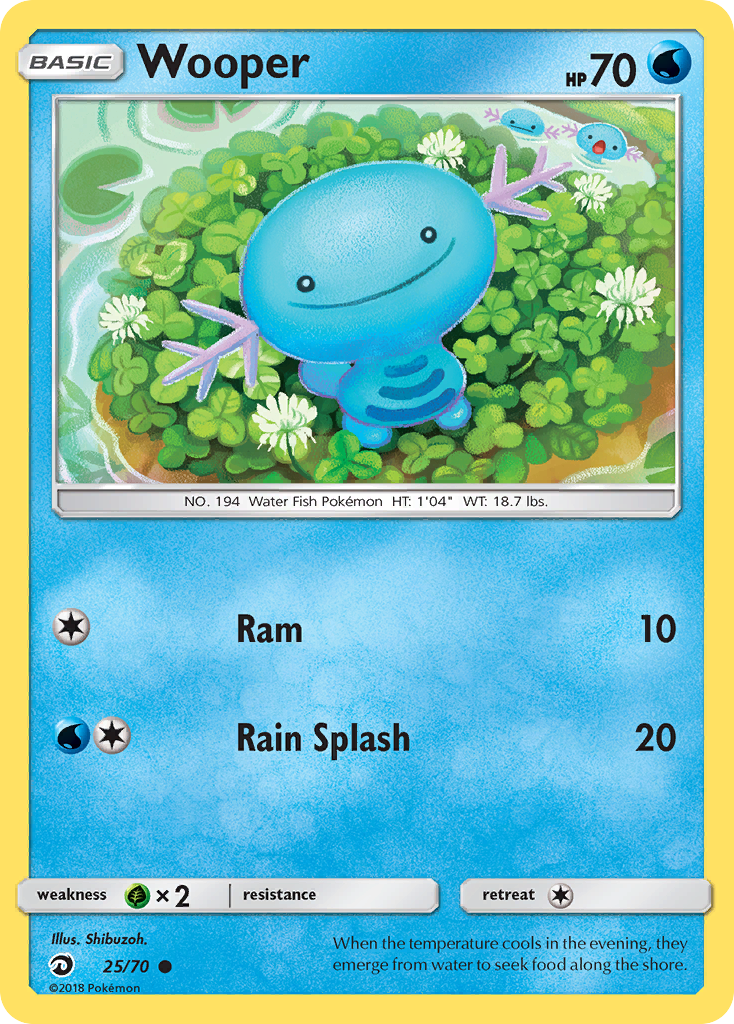 Wooper (25/70) [Sun & Moon: Dragon Majesty] | Odin's Place