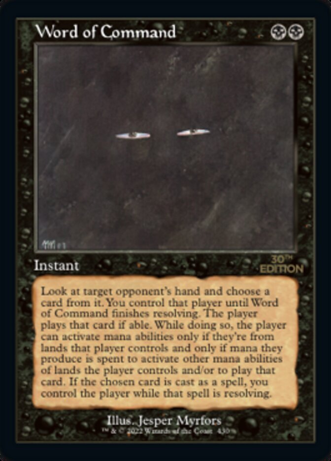 Word of Command (Retro) [30th Anniversary Edition] | Odin's Place