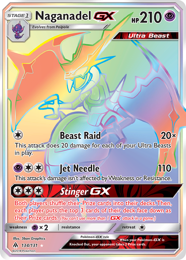Naganadel GX (134/131) [Sun & Moon: Forbidden Light] | Odin's Place