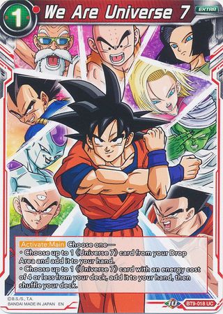 We Are Universe 7 (BT9-018) [Universal Onslaught] | Odin's Place