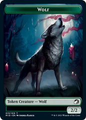 Rhino // Wolf Double-Sided Token [Innistrad: Midnight Hunt Commander Tokens] | Odin's Place