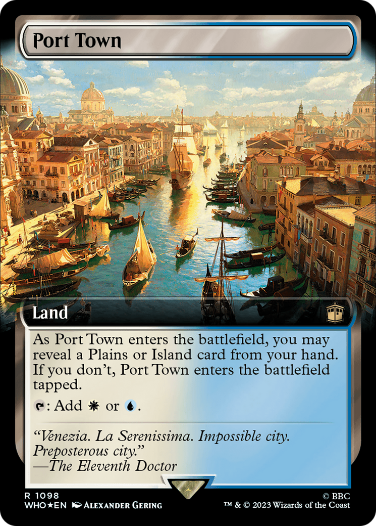 Port Town (Extended Art) (Surge Foil) [Doctor Who] | Odin's Place