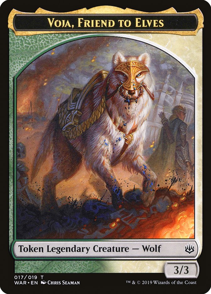 Voja, Friend to Elves Token (17) [War of the Spark Tokens] | Odin's Place