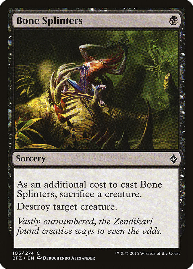Bone Splinters (105) [Battle for Zendikar] | Odin's Place