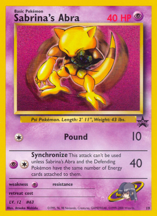 Sabrina's Abra (19) [Wizards of the Coast: Black Star Promos] | Odin's Place