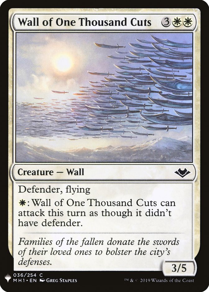 Wall of One Thousand Cuts [Mystery Booster] | Odin's Place