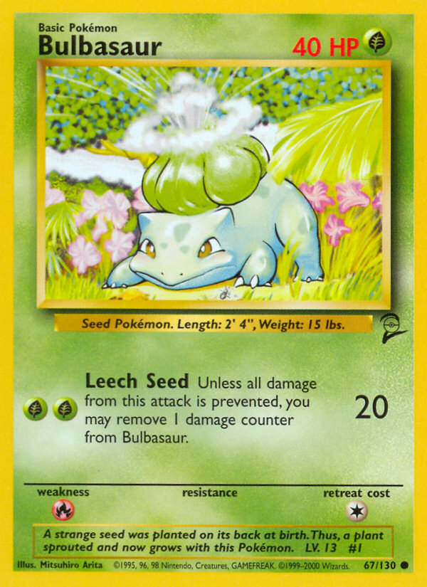 Bulbasaur (67/130) [Base Set 2] | Odin's Place