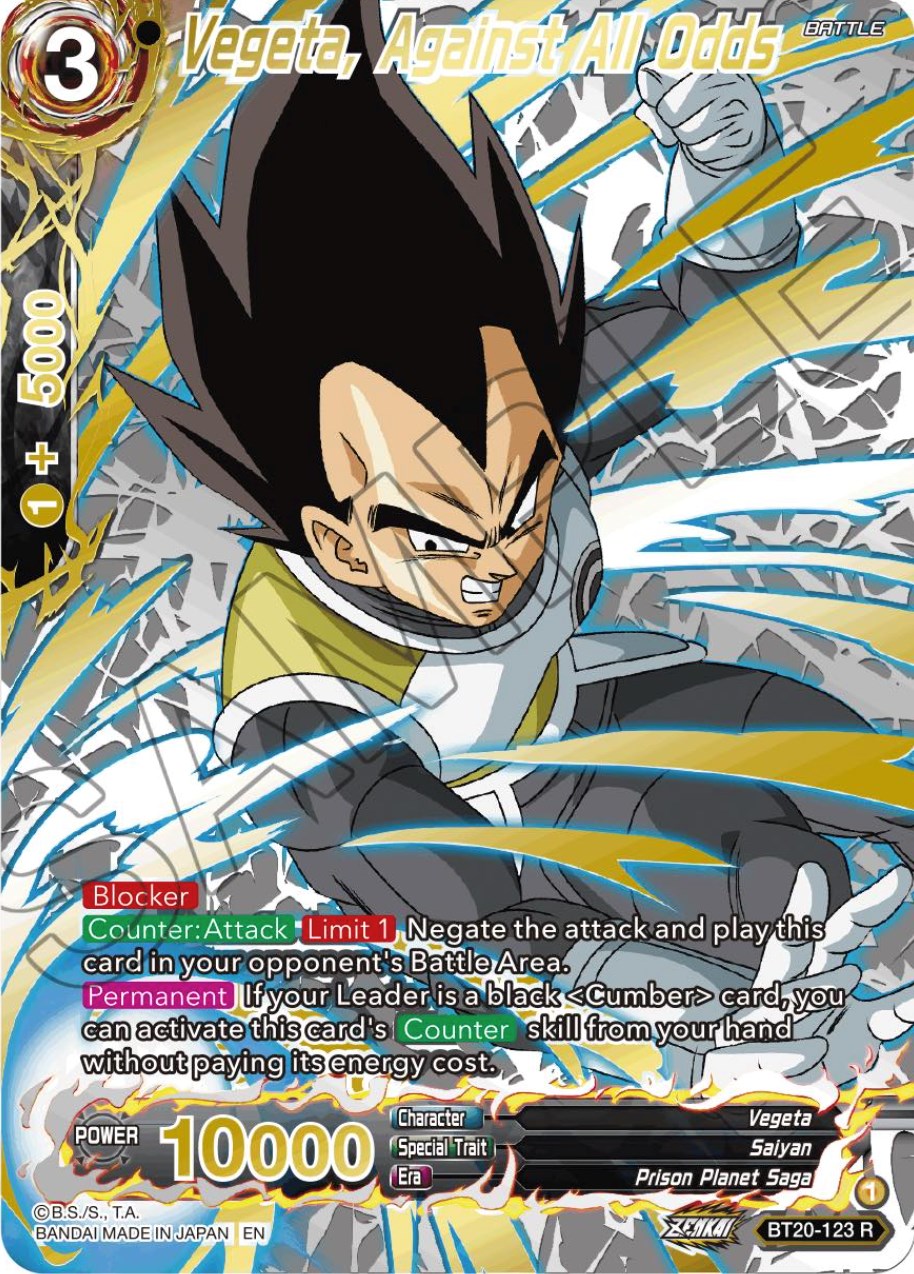 Vegeta, Against All Odds (Gold-Stamped) (BT20-123) [Power Absorbed] | Odin's Place