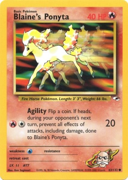 Blaine's Ponyta (63/132) [Gym Heroes Unlimited] | Odin's Place