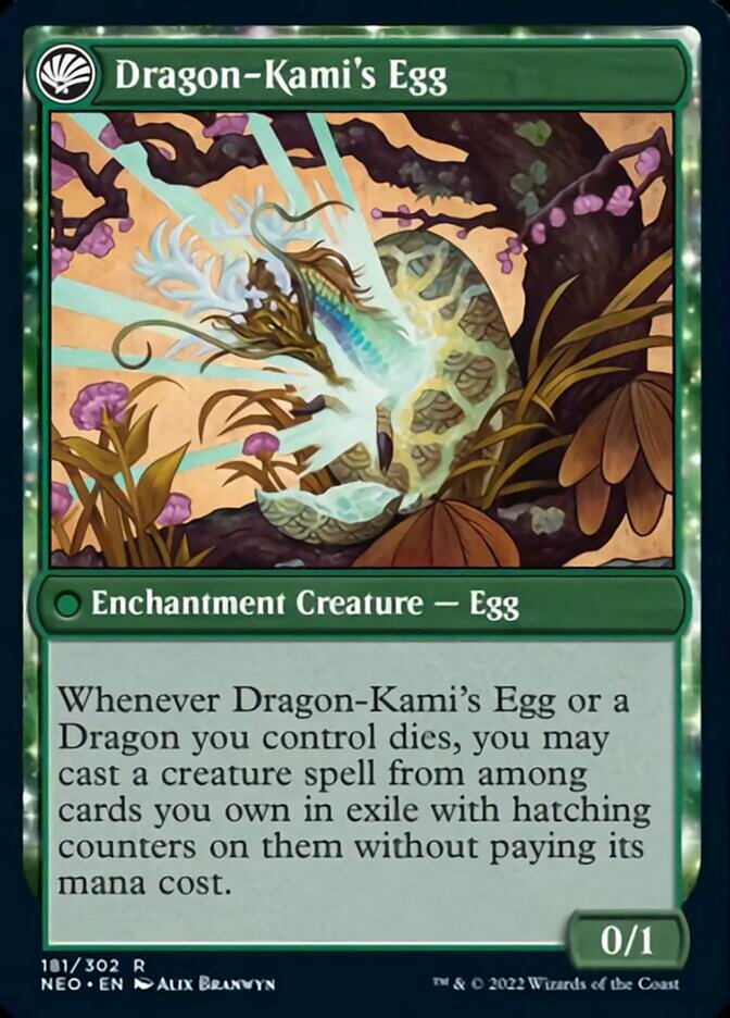 The Dragon-Kami Reborn // Dragon-Kami's Egg [Kamigawa: Neon Dynasty] | Odin's Place