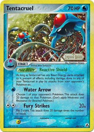 Tentacruel (45/92) (Stamped) [EX: Legend Maker] | Odin's Place