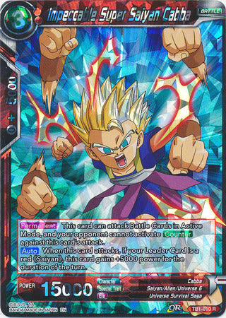 Impeccable Super Saiyan Cabba (Shatterfoil) (TB1-010) [Dragon Brawl] | Odin's Place