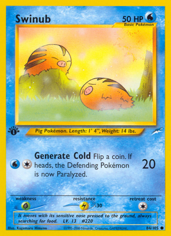 Swinub (84/105) [Neo Destiny 1st Edition] | Odin's Place