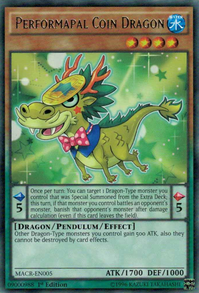 Performapal Coin Dragon [MACR-EN005] Rare | Odin's Place