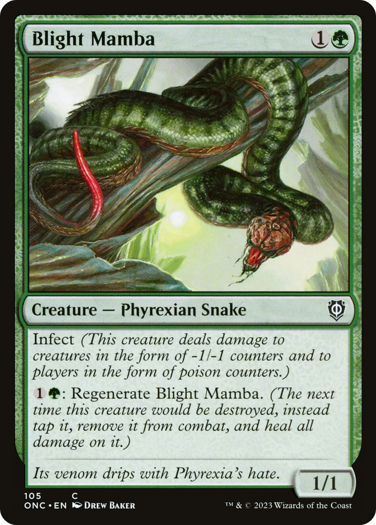 Blight Mamba [Phyrexia: All Will Be One Commander] | Odin's Place
